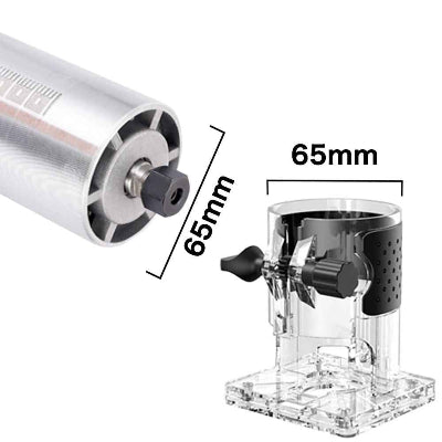 Défonceuse bois dimensions du corps de l'outil