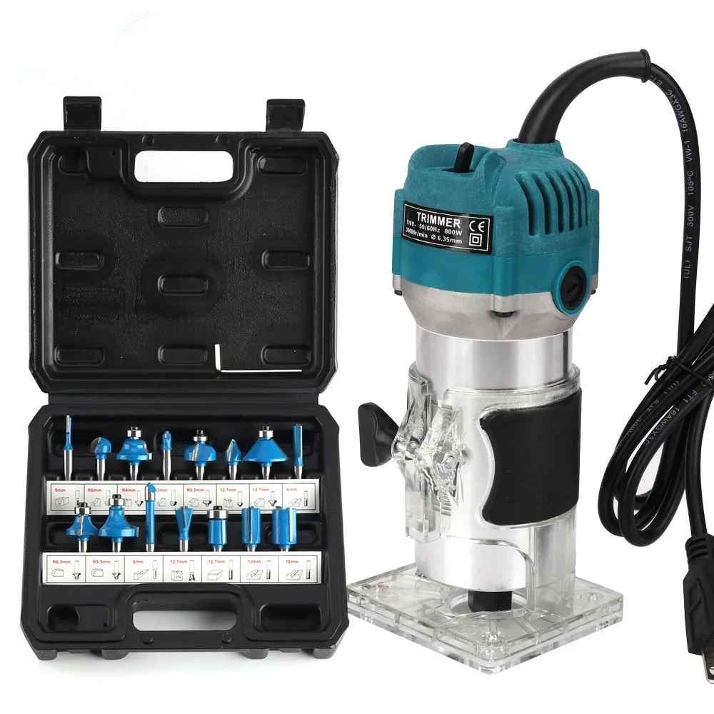 Affleureuse ensemble de 15 couteaux bleu