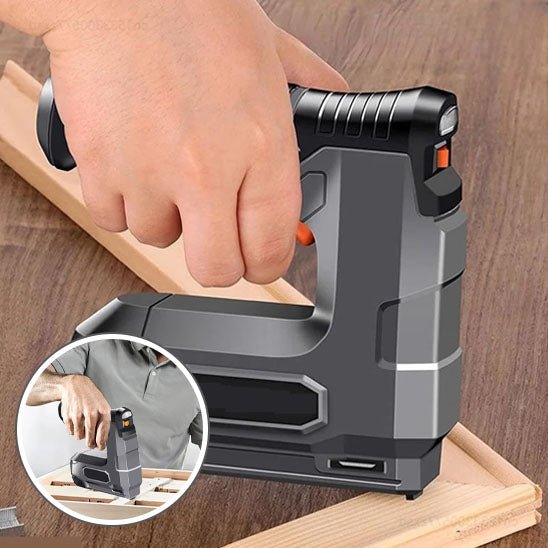 Agrafeuse electrique sans fil gris et noir