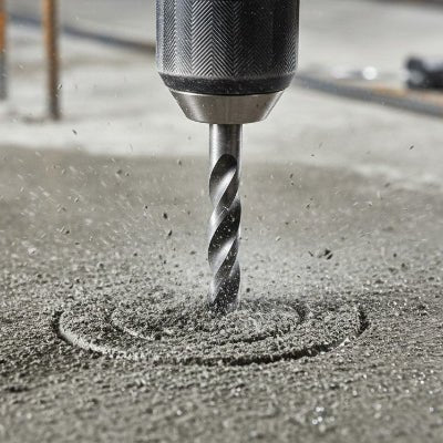 Perceuse utilisée pour perforer du béton