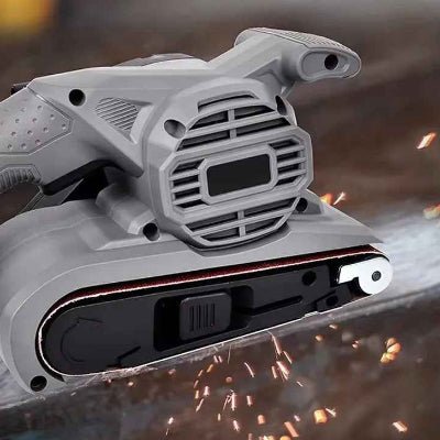 Ponceuse a bande 810W utilisation pour le métal en feuille