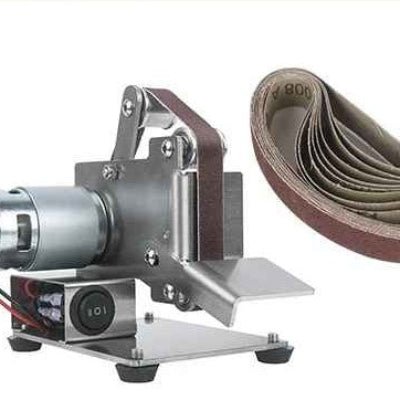 Ponceuse a bande sans branchement et bandes abrasives 25mm