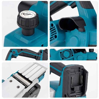 Raboteuse vue des différentes parties