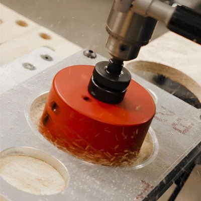 Scie Cloche orange perçant de le plastique