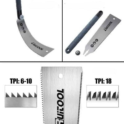 Scie japonaise avec vue de la flexibilité remplaçable et les TPI