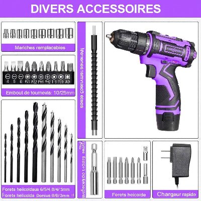 Visseuse devisseuse divers accessoires inclus