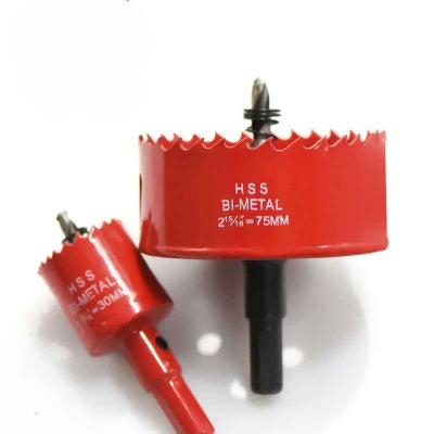 2 scies cloche M42 bimétallique orange de 30 et 75 mm de diamètres