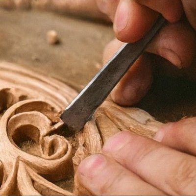 Sciseaux à bois utilisé pour sculpter