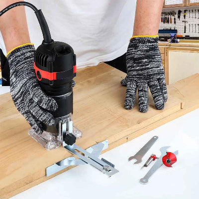 Affleureuses utilisation guide droit sur bois