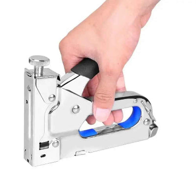 Agrafeuse argent manche noir