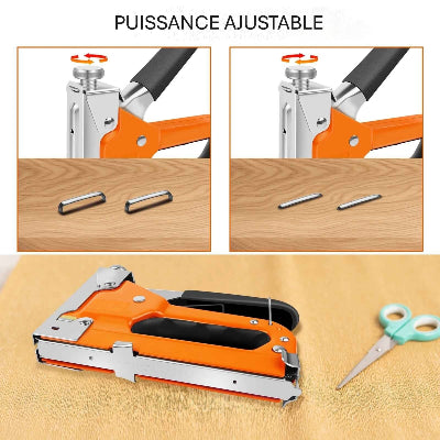 Agrafeuse bois puissance ajustable