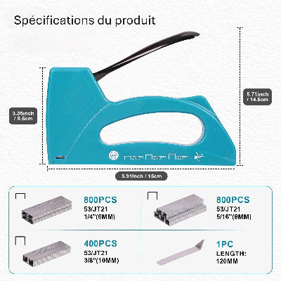 Agrafeuse bois spécifications du produit