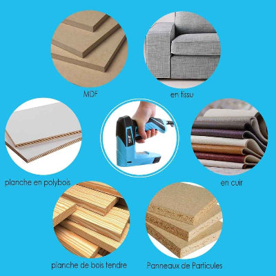 Agrafeuse electrique utilisation différents matériaux
