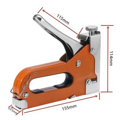 Agrafeuse orange dimensions