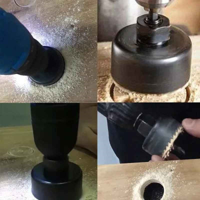 Applications de la scie cloche bois sur diffrents matériaux