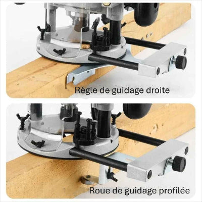 Bois défonceuse option deux guides