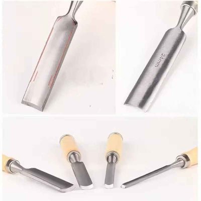 Ciseau bois différents angles de vue