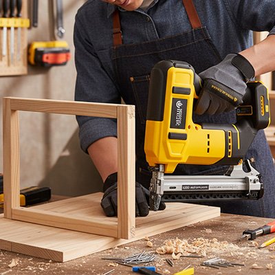 Cloueuse sans fil utilisée fabrication câdre