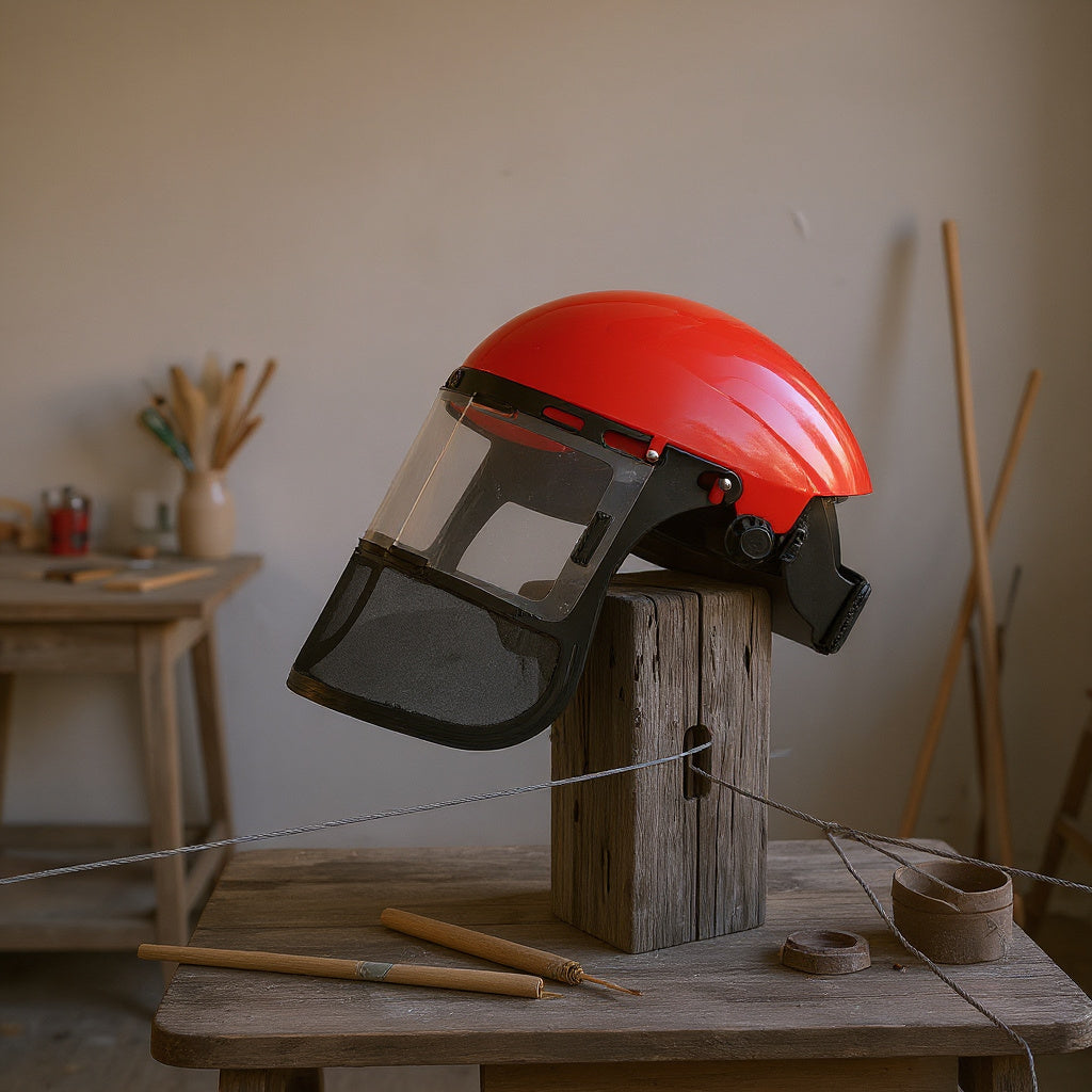 Visière de Protection - HeadMountShield™ - Rouge