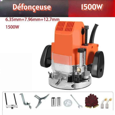 Défonçcuse 1500W  ensemble complet