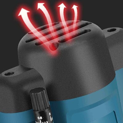 Défonçeuse dissipation de la chaleur