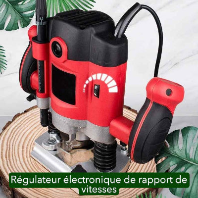 Défonceuse professionnelle régulaeur électronique du rapport de vitesses