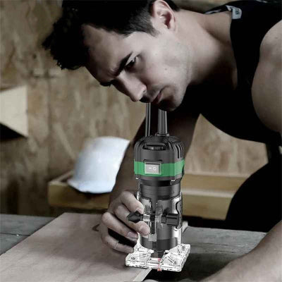 Défonceuse utilisée pour le travail du bois