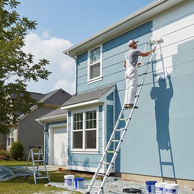 Echelle telescopique utilisation peinture exrétieure
