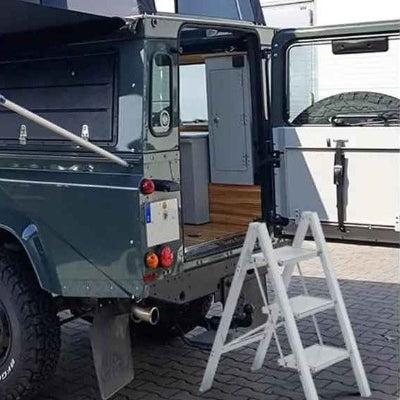 Escabeau 3 marchesutilisation en Vanlife