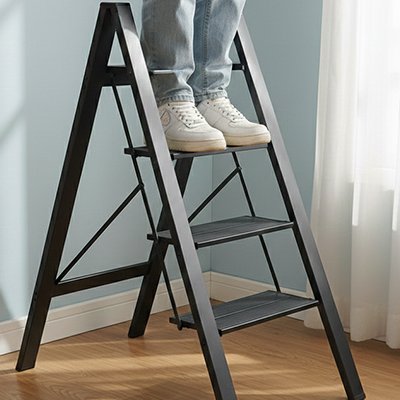 Escabeau 4 marches palier solide largeur 45cm 
