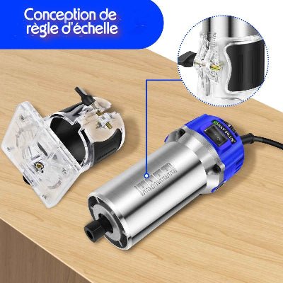 Fraiseuse professionnelle 3800W conception règle d'échelle