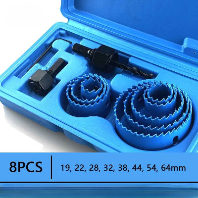 Jeu de scie cloche ProCut bleu 8 pièces dans son coffret
