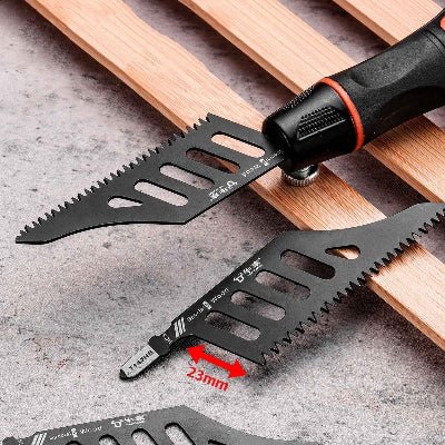 Lame scie sauteuse et poignée