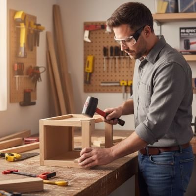 Maillet utilisé pour ajuster un assemblage