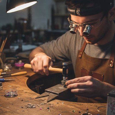 Marteau utilisé par un forgeron