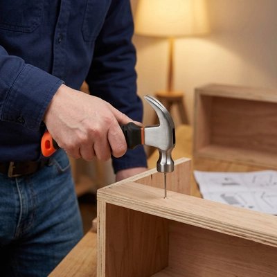 Marteau utilisé pour clouer dans assdemblage bois