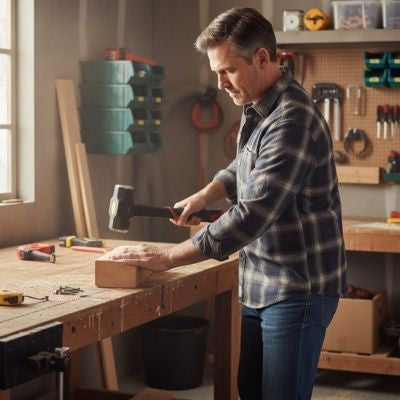 Massette utilisation atelier de menuiserie