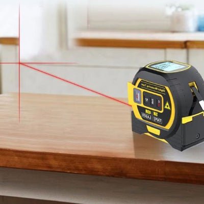 Mètre ruban avec mesure laser 