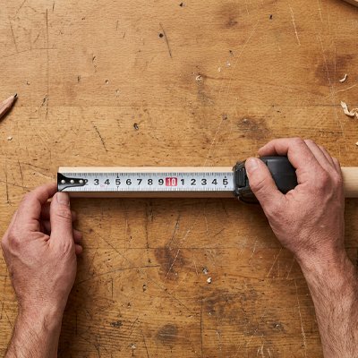 Mètre ruban pour utilisation en atelier