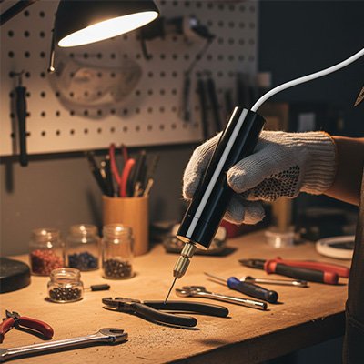 Mini perceuse utilisation en atelier