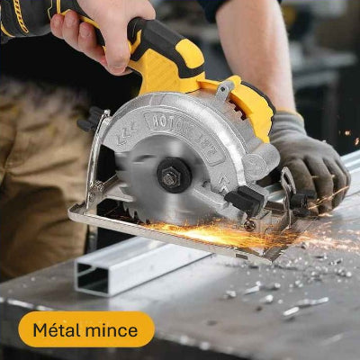 Scie circulaire 125mm coupe métal mince