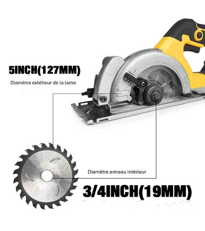Mini scie circulaire dimensions de la lame
