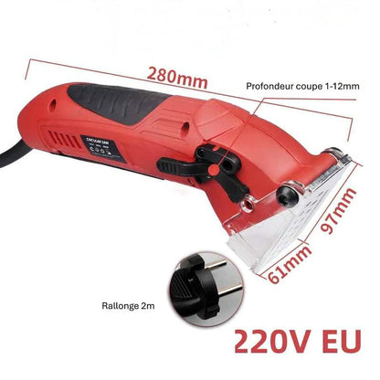 Mini scie circulaire rouge spécifications