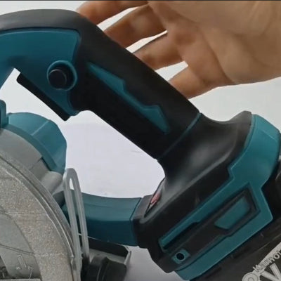 Mini scie circulaire sans fil barrure de sécurité