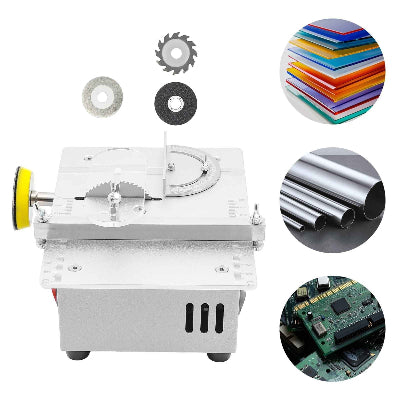 Mini scie circulaire sur table  applications diverses