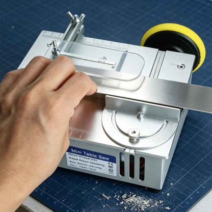 Mini scie circulaire table utilisée pour coupe feuille mince de métal