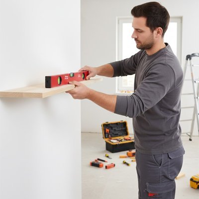 Niveau à bulle de précision utilisé pour installation tablette