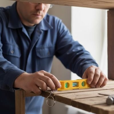 Niveau à bulle pour mettre a niveau une table