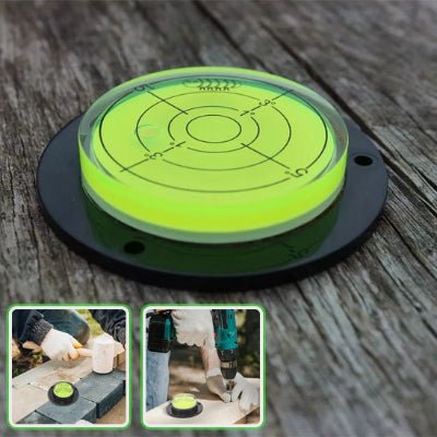 Niveau à bulle utilisé pour mettre de niveau un plancher de bois