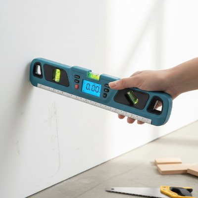 Niveau de précision à bulle bleu